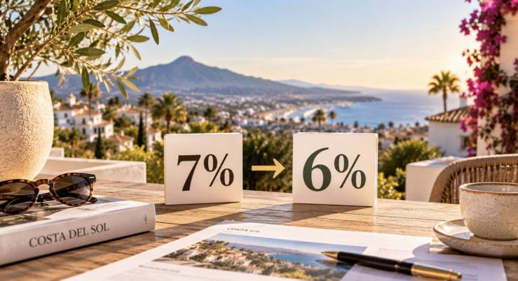 GOED NIEUWS VOOR VASTGOEDKOPERS: ANDALUSIE WIL DE ITP VERLAGEN VAN 7% NAAR 6%