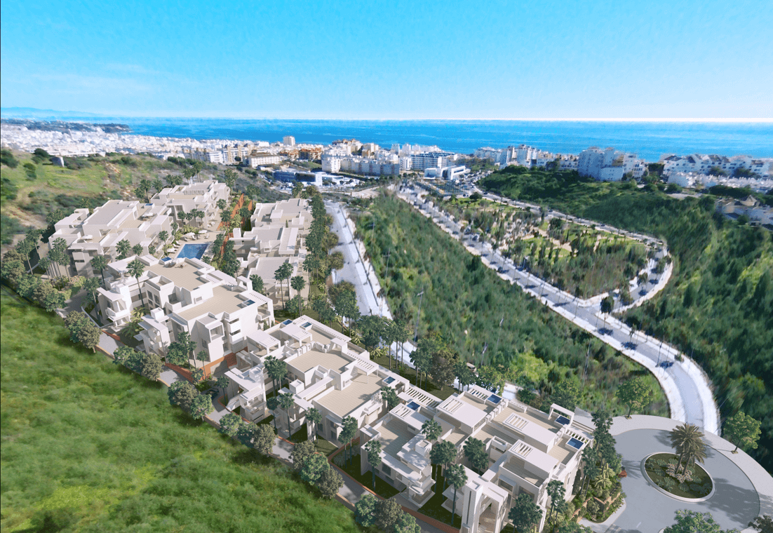 ikasa scenic estepona appartement penthouse wandelafstand haven zeezicht bovenaanzicht