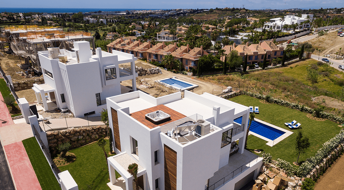 los olivos nueva andalucia marbella modern villa project constructie