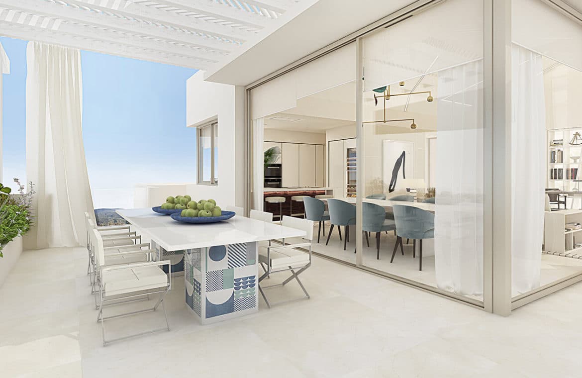 marbella club hills benahavis new golden mile appartementen penthouses te koop terras