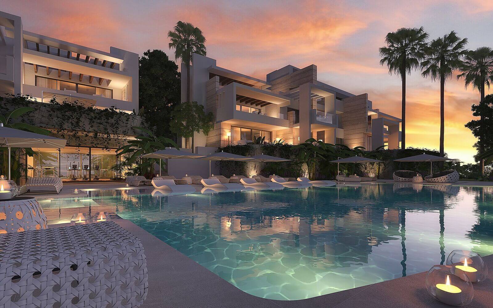palo alto ojen marbella nieuwbouw resort luxe te koop appartement penthouse modern los pinsapos zwembad