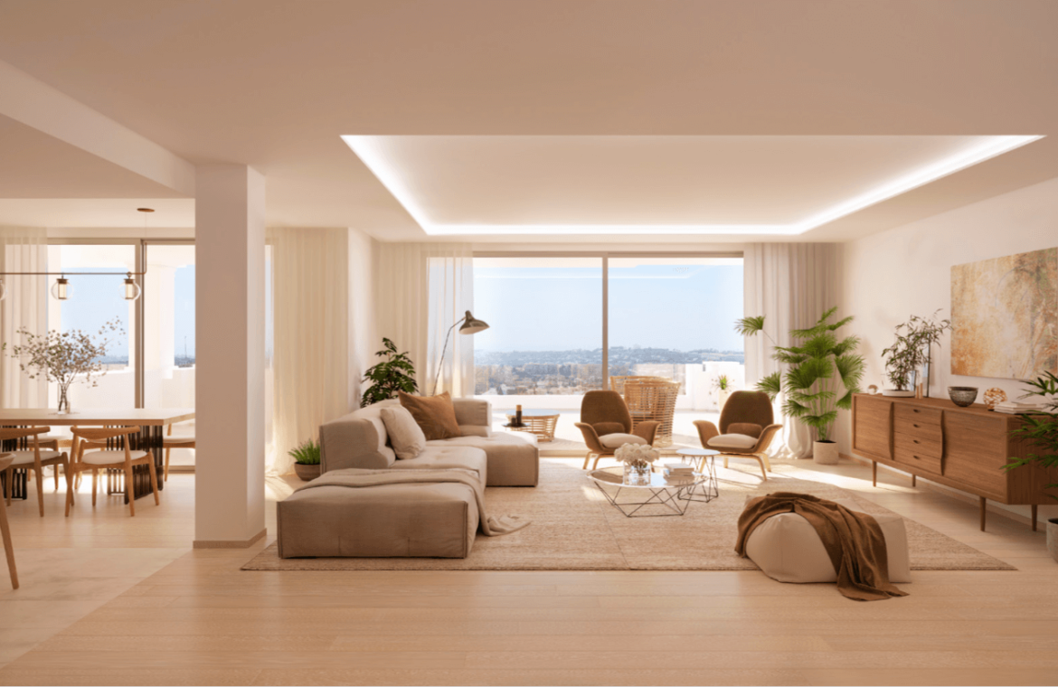 nine lions residences appartementen penthouses te koop nueva andalucia salon