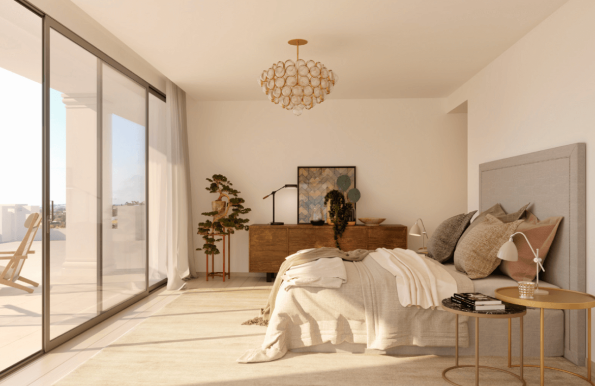 nine lions residences appartementen penthouses te koop nueva andalucia slaapkamer