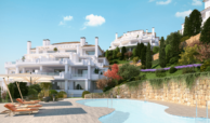 nine lions residences appartementen penthouses te koop nueva andalucia zwembad