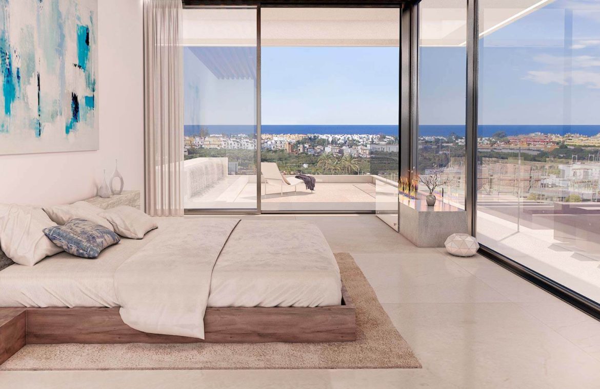 velvet cancelada villa te koop modern zeezicht nieuwbouw estepona new golden mile marbella slaapkamer