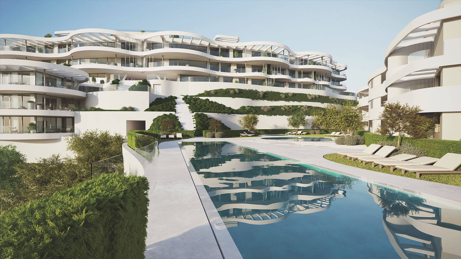 the view marbella zeezicht panoramisch zicht futuristisch modern nieuwbouw benahavis luxe exclusief concierge design