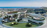 the view vamoz marbella zeezicht panoramisch zicht futuristisch modern nieuwbouw benahavis spanje costa del sol luxe exclusief concierge appartement dakterras