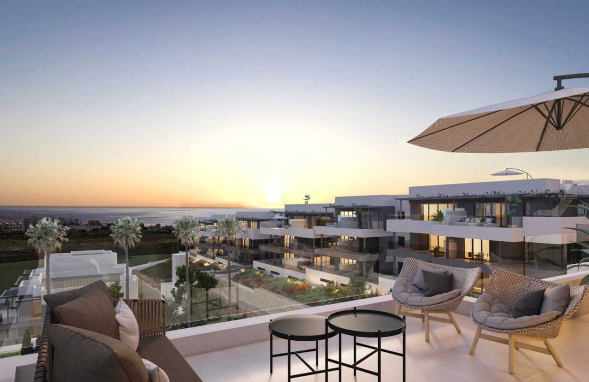 mesas homes prime invest estepona zeezicht nieuwbouw appartement te koop modern terras