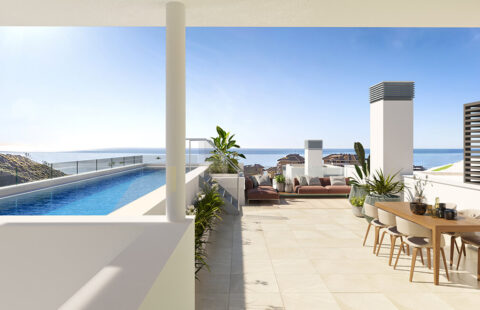 Middel Views: modern penthouse met prachtig zeezicht in Fuengirola