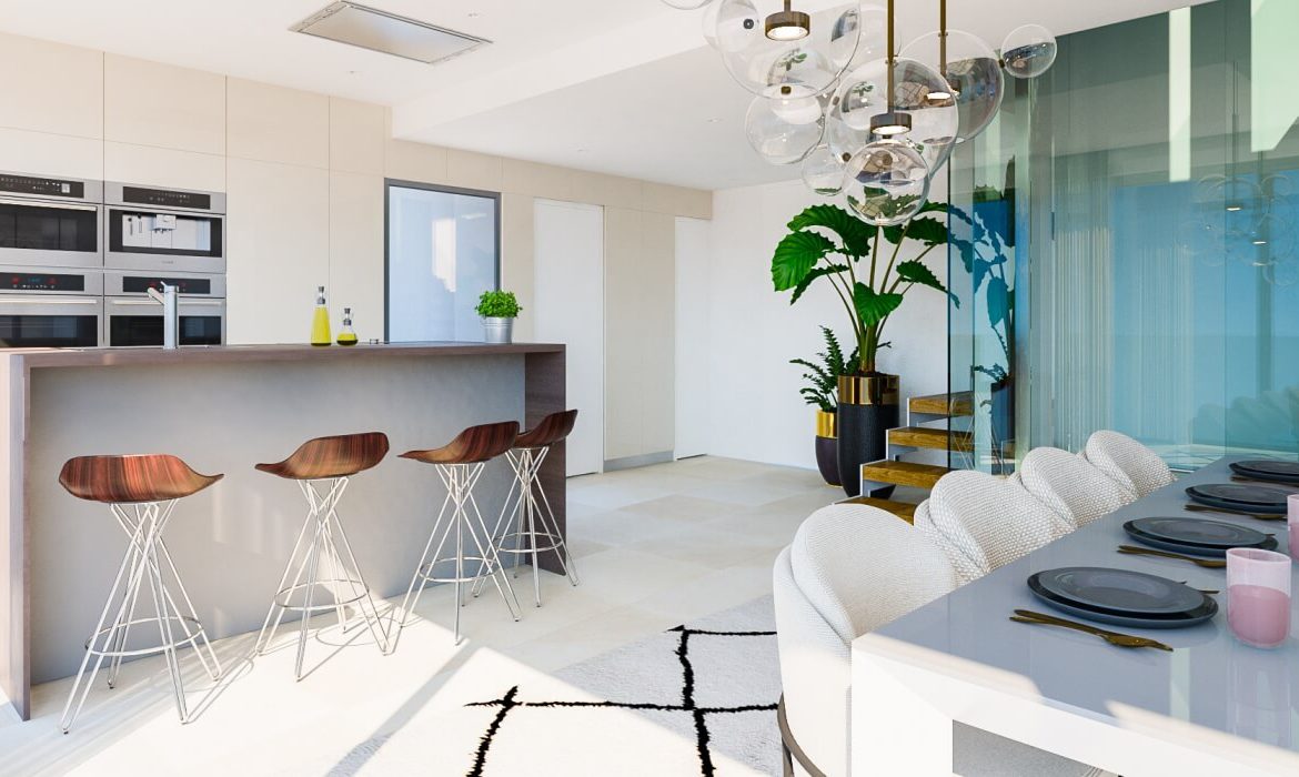 ocean 360 villa te koop costa del sol spanje benahavis marbella zeezicht luxe modern keukeneiland