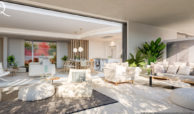 quercus real de la quinta nueva andalucia costa del sol spanje resort golf appartement penthouse te koop nieuwbouw zeezicht sofa