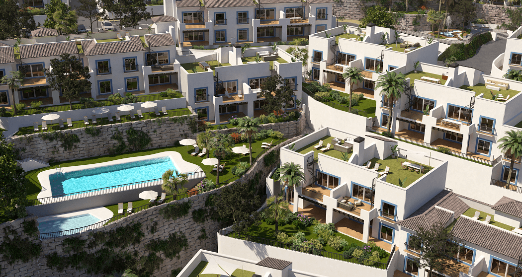 paraiso pueblo benahavis new golden mile marbella estepona vernieuwde appartementen te koop resort concierge zee golf modern
