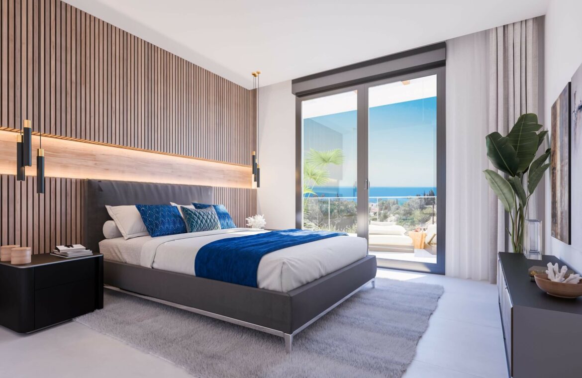 quintessence los monteros marbella spanje costa del sol nieuwbouw zeezicht luxe spa zwembad vamoz slaapkamer