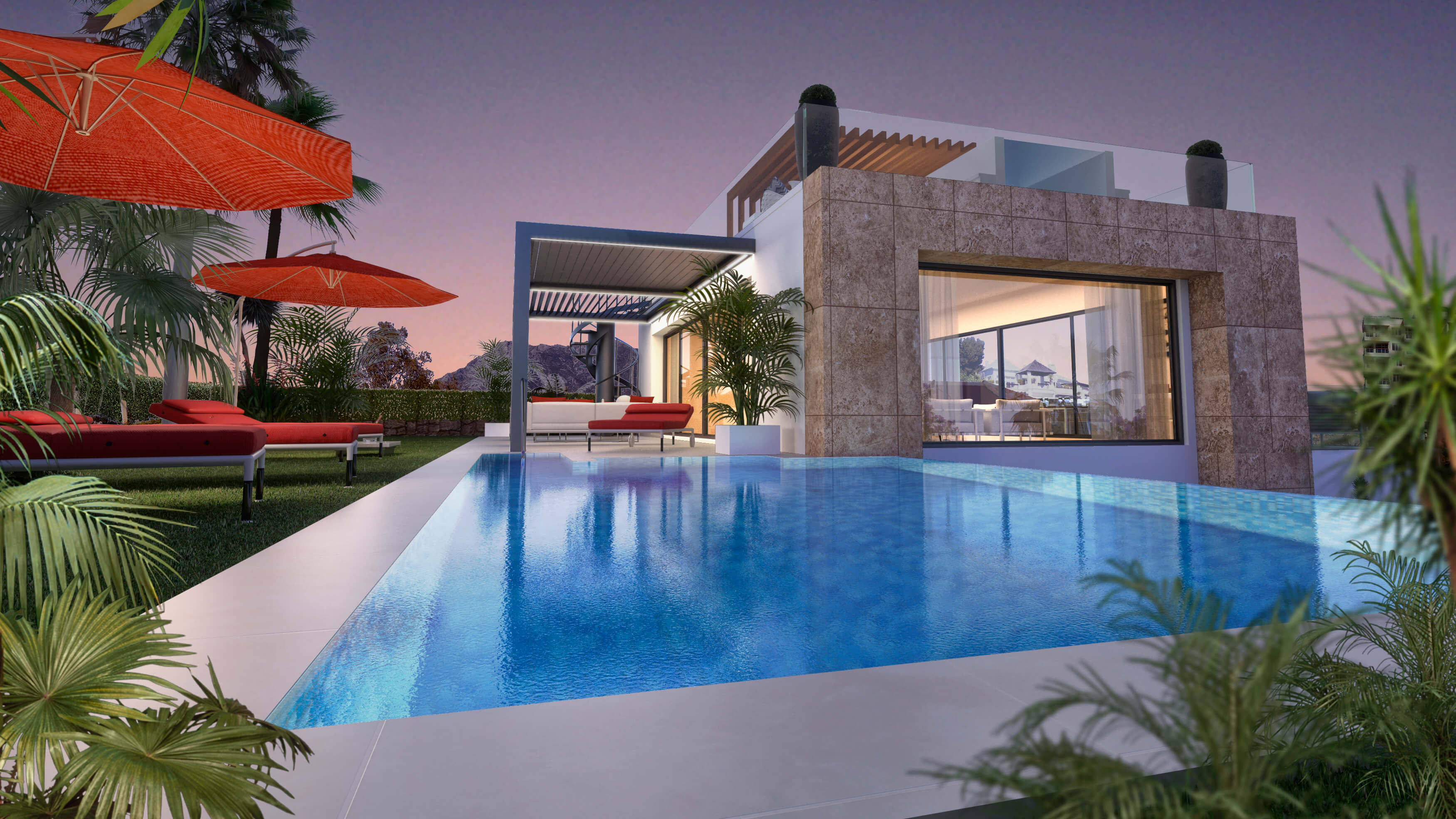 la cornisa rio real golf kleinschalig nieuwbouw villa te koop costa del sol marbella passivhaus zwembad 72