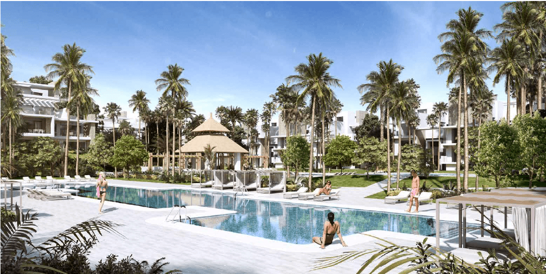 ayana estepona new golden mile resort nieuwbouw modern appartement penthouse te koop wandelafstand zee verhuurdienst zwembad
