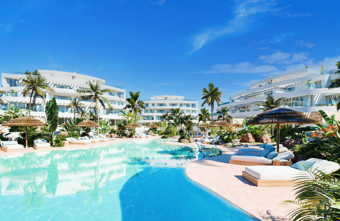 royal palms mijas costa del sol spanje vamoz marbella nieuwbouw resort appartement te koop opportuniteit wandelafstand zeezicht zwembad