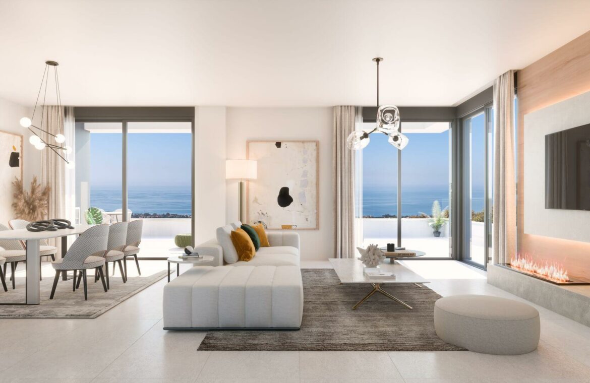 medblue monteros vamoz marbella costa sol spanje zeezicht nieuwbouw appartement penthouse kopen salon