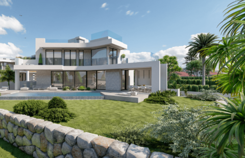 Villa Coral: moderne villa op wandelafstand van het strand in Marbesa