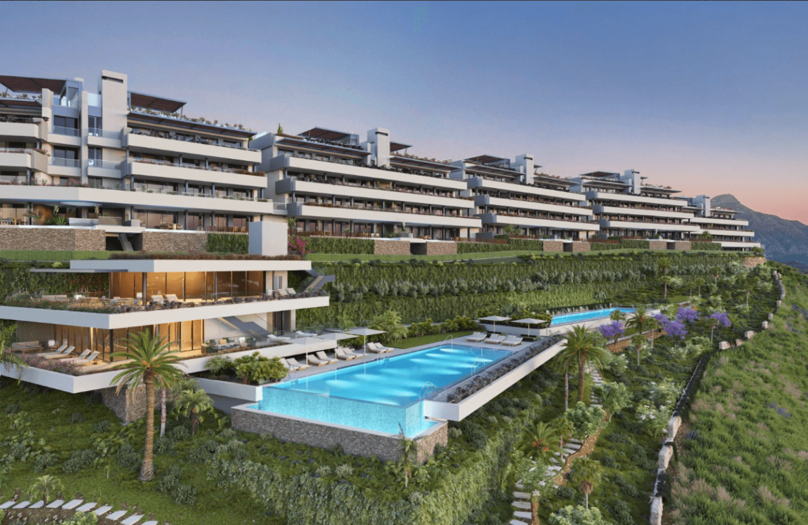 tiara boetiek luxe nieuwbouw appartementen te koop zeezicht benahavis vamoz marbella zwembad