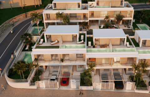 Brisas del Mar: 10 geschakelde en half-open moderne huizen in Estepona