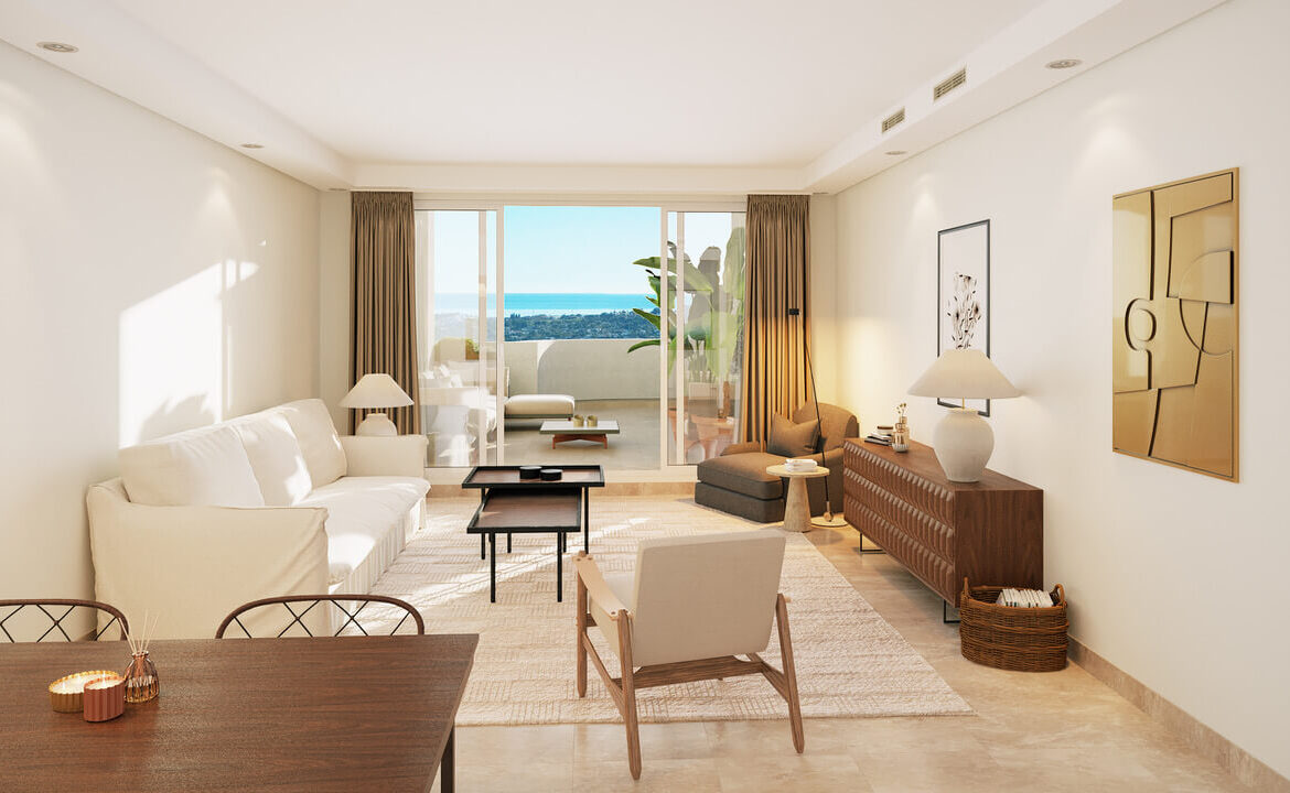 be aloha golfvallei nueva andalucia vamoz marbella appartement penthouse kopen spanje costa del sol gerenoveerd zeezicht salon