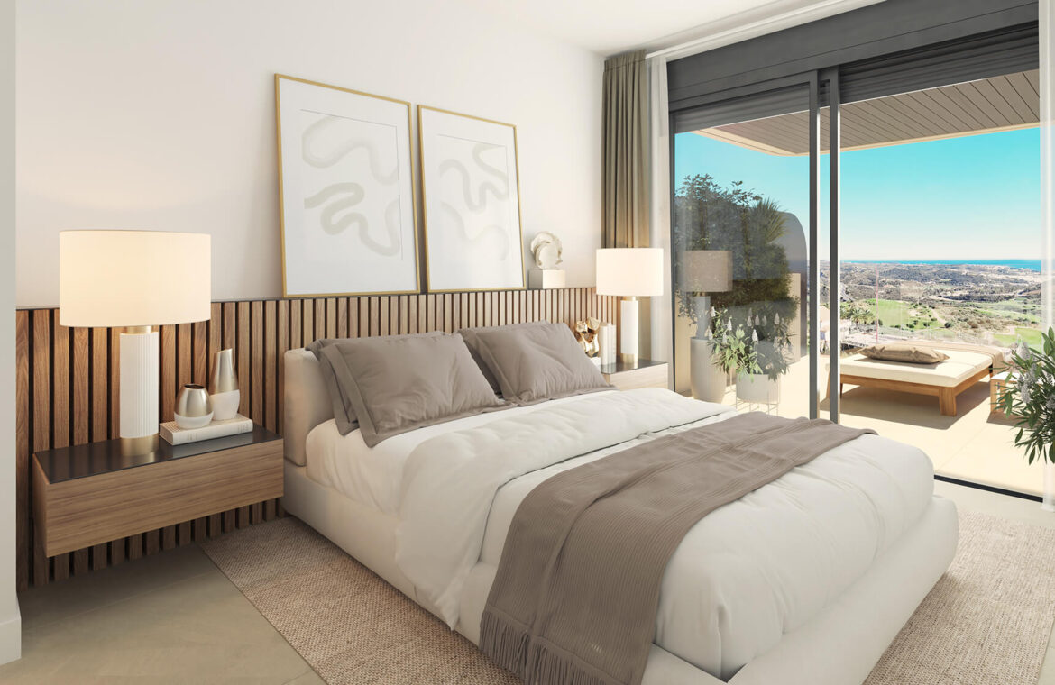 calanova collection golf appartement kopen mijas vamoz marbella costa del sol spanje zeezicht bed