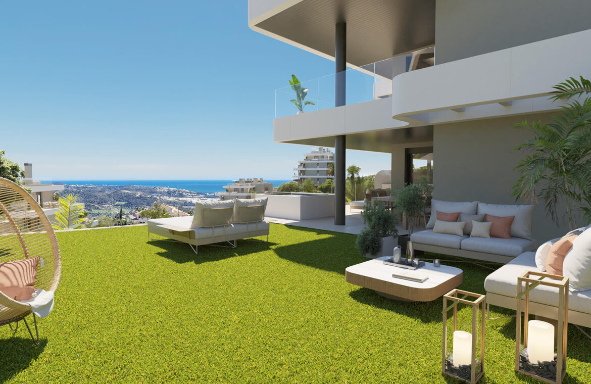 calanova collection golf appartement kopen mijas vamoz marbella costa del sol spanje zeezicht gelijkvloers