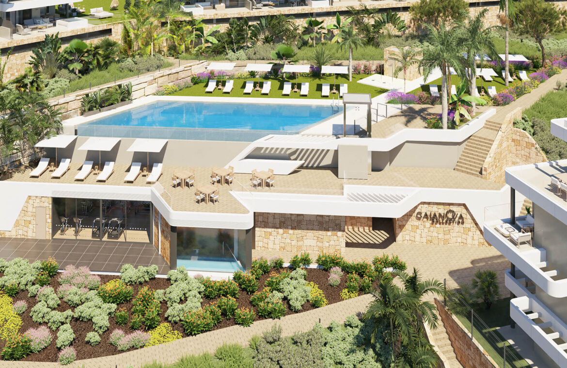 calanova collection golf appartement kopen mijas vamoz marbella costa del sol spanje zeezicht tuinen