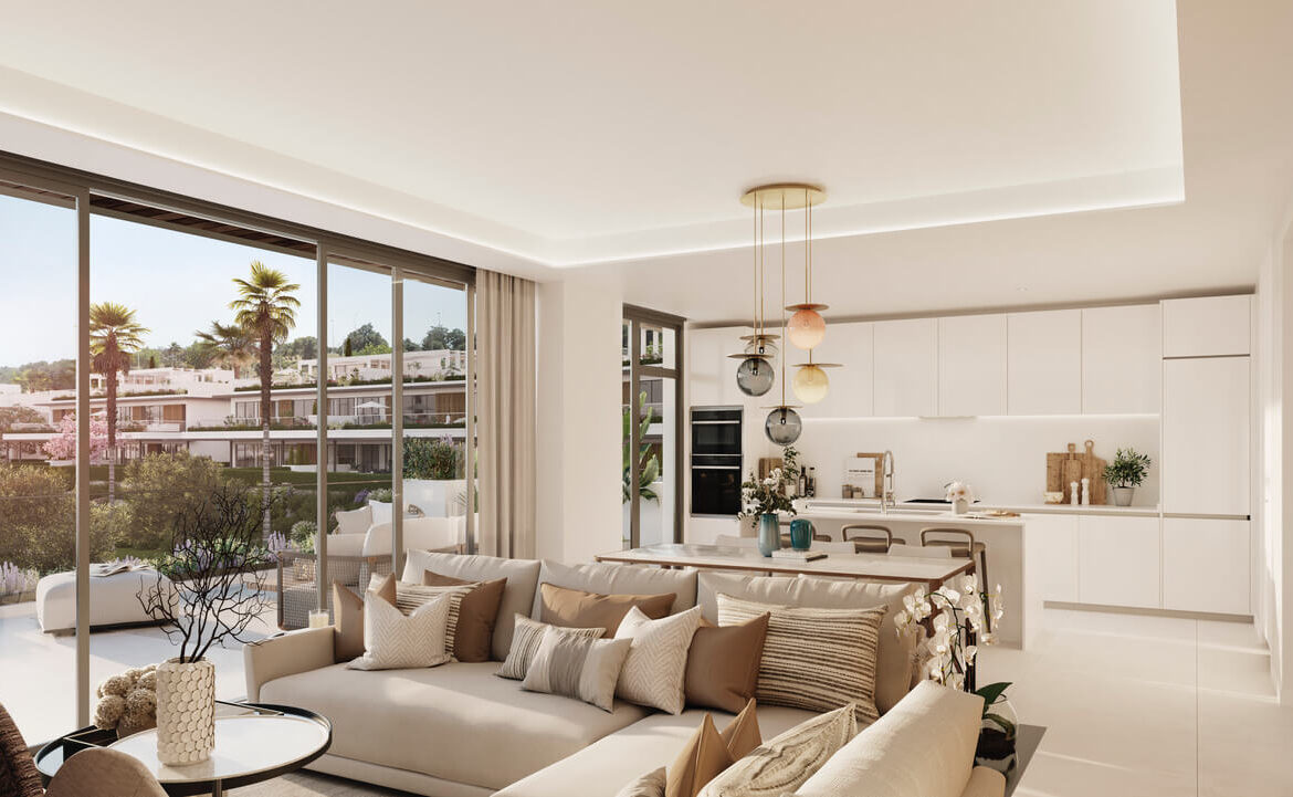 santa clara homes eerstelijns golf appartementen penthouses nieuwbouw te koop vamoz marbella keuken