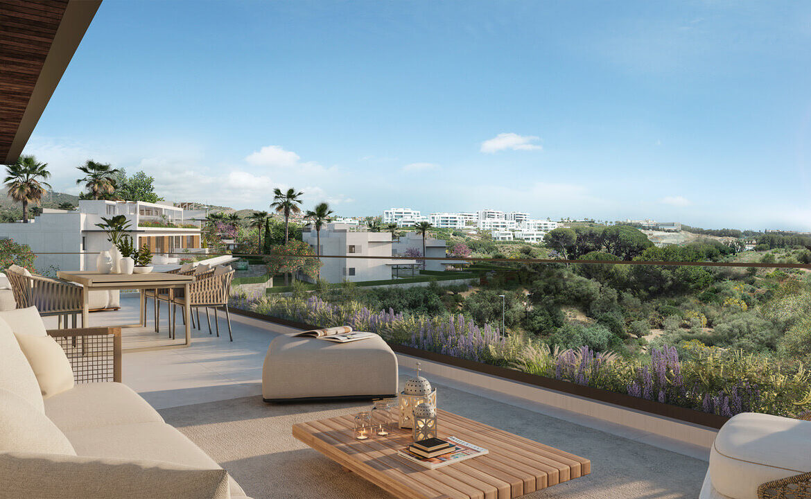 santa clara homes eerstelijns golf appartementen penthouses nieuwbouw te koop vamoz marbella terras