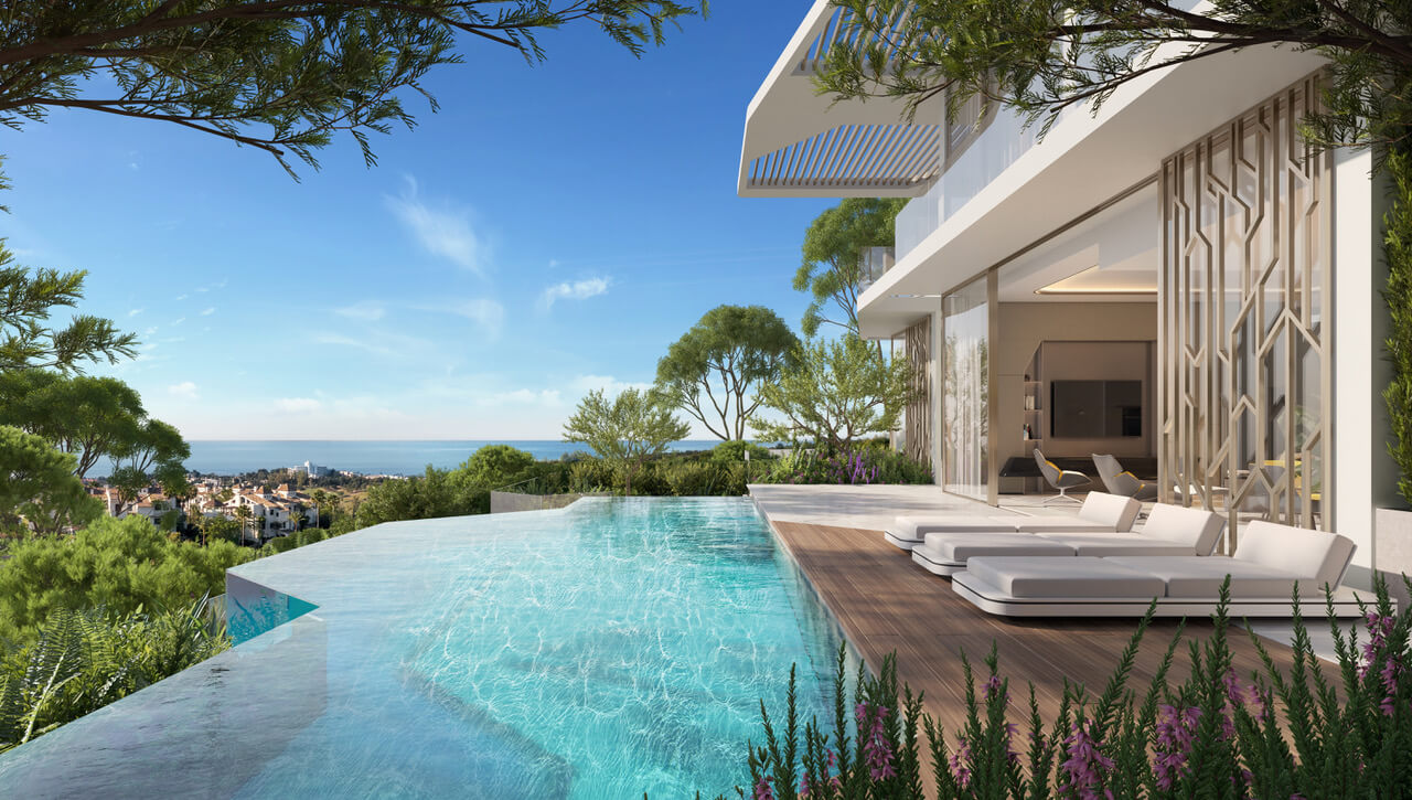 tierra viva nieuwbouw villa te koop los jaralillos benahavis vamoz marbella luxe esmeralda zwembad