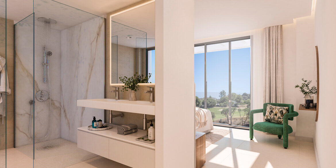 wyndham grand la cala golf resort nieuwbouw huis kopen immo vamoz marbella spanje modern golfzicht badkamer