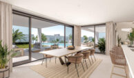 los roques nieuwbouw villa kopen kleinschalig zeezicht wandelafstand zee golf chaparral vamoz marbella eettafel