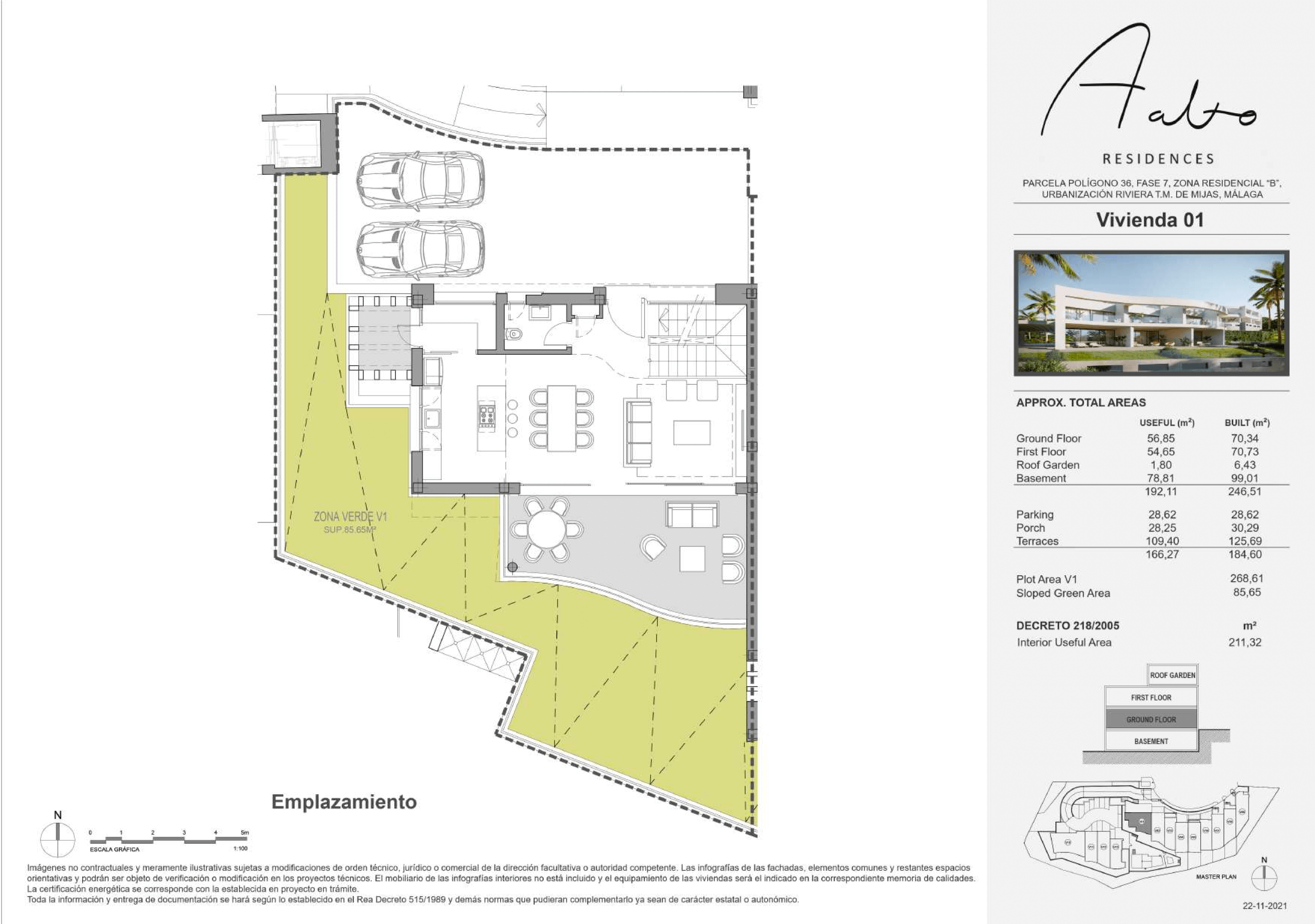aalto residences riviera del sol geschakelde woningen huizen te koop vamoz marbella grondplan1