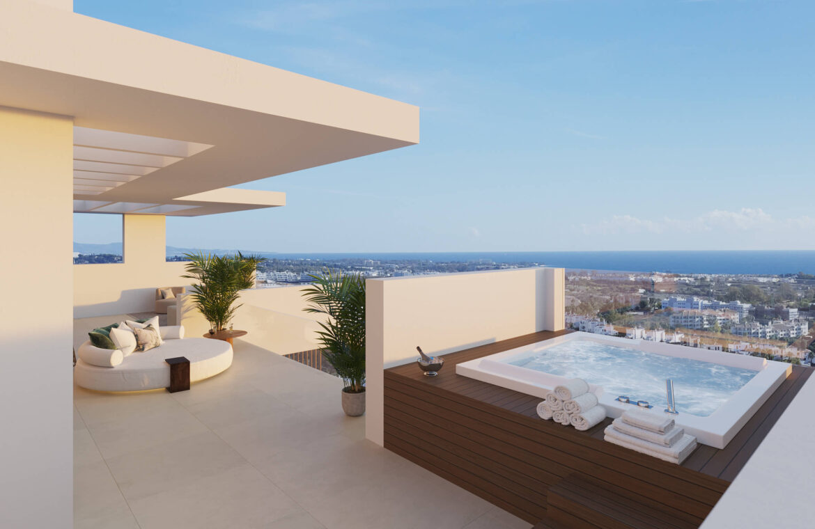 ocyan nieuwbouw villa kopen new golden mile vamoz marbella costa del sol natuur zeezicht jacuzzi