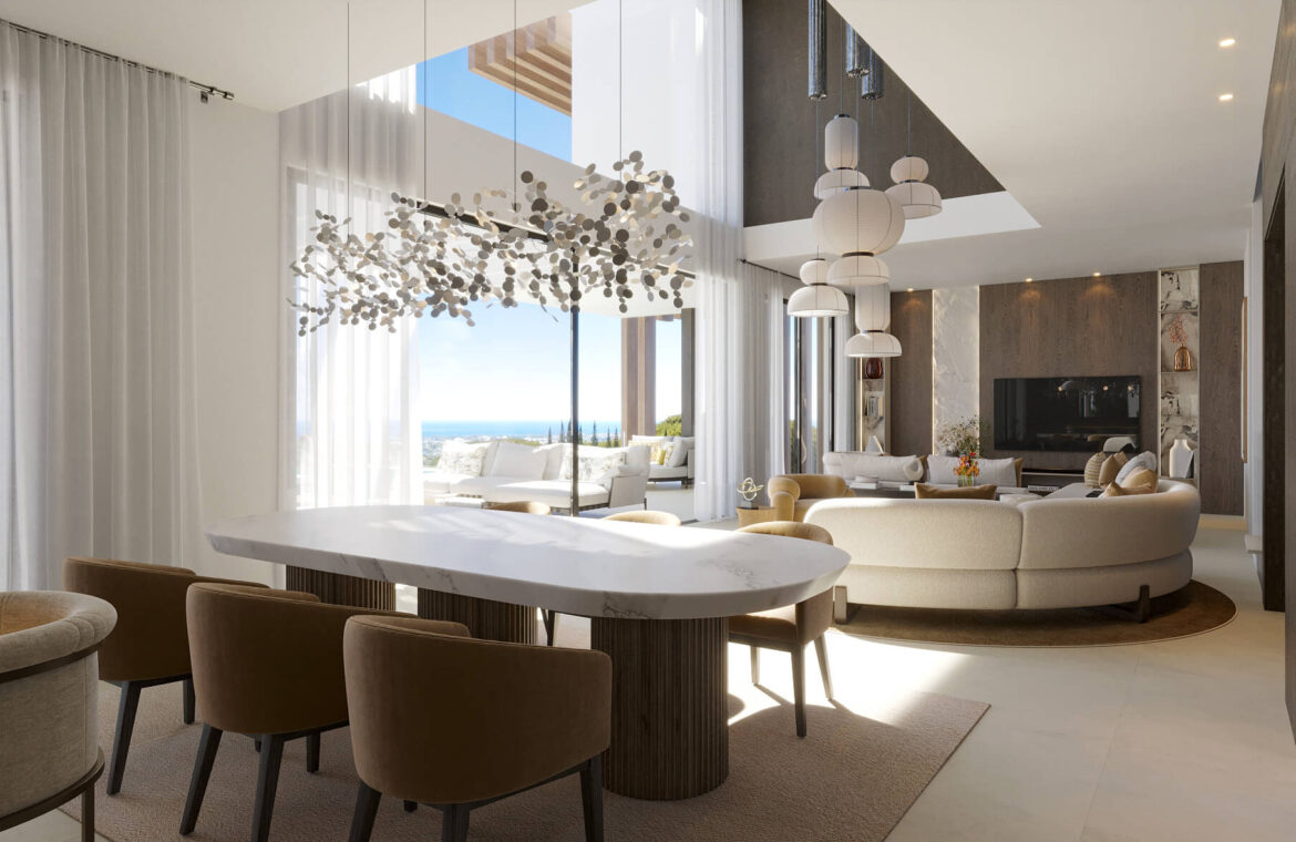 ocyan nieuwbouw villa kopen new golden mile vamoz marbella costa del sol natuur zeezicht leefruimte