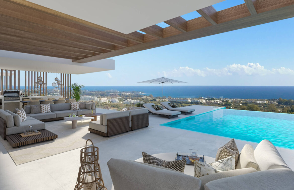 ocyan nieuwbouw villa kopen new golden mile vamoz marbella costa del sol natuur zeezicht terras