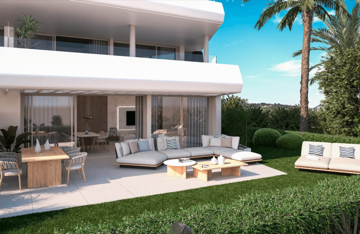 absolute estepona costa galera nieuwbouw appartement penthouse te koop vamoz marbella zeezicht wandelafstand strand gelijkvloers