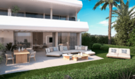 absolute estepona costa galera nieuwbouw appartement penthouse te koop vamoz marbella zeezicht wandelafstand strand gelijkvloers