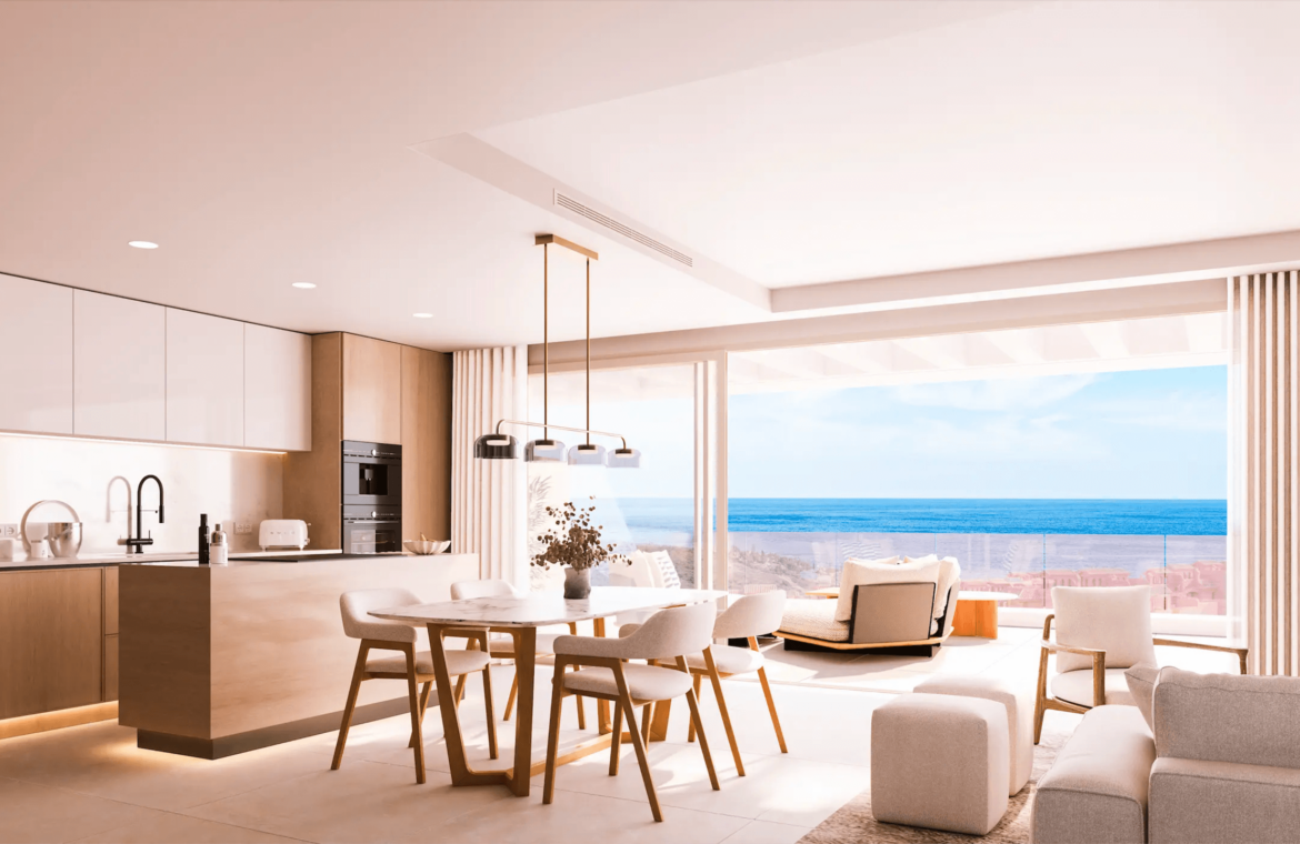 absolute estepona costa galera nieuwbouw appartement penthouse te koop vamoz marbella zeezicht wandelafstand strand keuken