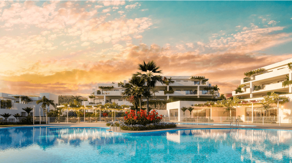 amaranta casares golf appartement penthouse nieuwbouw kopen vamoz marbella zeezicht wandelafstand strand zwembad