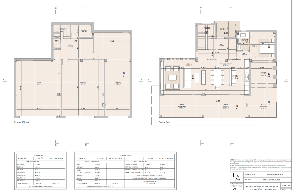 cerrado hills nieuwbouw eerstelijns golf villa kopen lagunas mijas vamoz marbella zeezicht grondplan A1