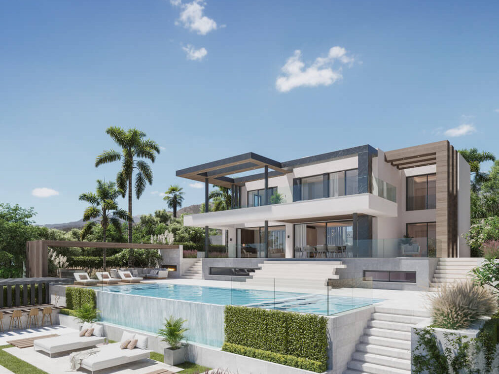 cerrado hills nieuwbouw eerstelijns golf villa kopen lagunas mijas vamoz marbella zeezicht modern