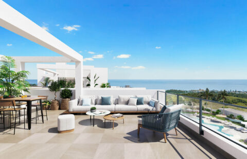 Aby Middle: nieuwbouw penthouses met zeezicht vlakbij Estepona Golf