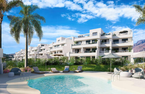 Aby Middle: nieuwbouw appartementen met zeezicht vlakbij Estepona Golf